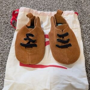 Zutano Brown Baby Walker Shoes